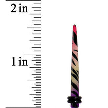 将图片加载到图库查看器,6G Multi Color Animal Print Acrylic Ear Taper
