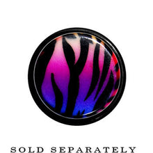 Load image into Gallery viewer, 00G Multi Color Animal Print Acrylic Ear Taper