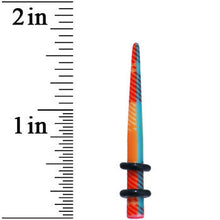 Load image into Gallery viewer, 6G Acrylic Plaid Taper Ear Plug