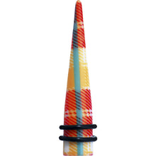 将图片加载到图库查看器,00G Acrylic Plaid Taper Ear Plug
