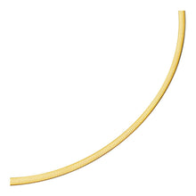 Load image into Gallery viewer, 4.0mm 14k Two Tone Gold Reversible Omega Necklace
