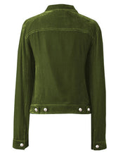 Load image into Gallery viewer, Casual Button-Up Long Sleeve Jacket with Chest Pockets and Relaxed Fit