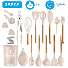 将图片加载到图库查看器,35-Pieces: Kitchen Cooking Utensils Set