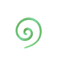 Load image into Gallery viewer, 14G Green Acrylic Super Spiral Taper
