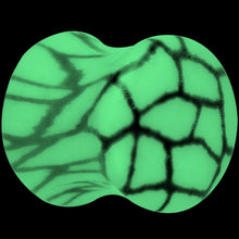 Load image into Gallery viewer, Snake Skin Glow in the Dark Saddle Plug 2G to 1 Inch