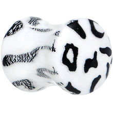 Load image into Gallery viewer, Leopard Print Glow in the Dark Saddle Plug 0G to 1 Inch