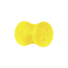 Load image into Gallery viewer, Acrylic Neon Yellow Star Tunnel Plug 2G to 20mm