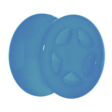 Load image into Gallery viewer, Acrylic Neon Blue Star Tunnel Plug 2G to 20mm