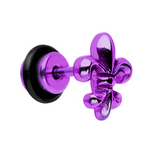 将图片加载到图库查看器,Purple Titanium Fleur De Lis Cheater Plug