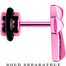 Load image into Gallery viewer, Pink Titanium Cross Cheater Plug