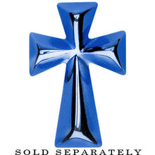 将图片加载到图库查看器,Blue Titanium Cross Cheater Plug
