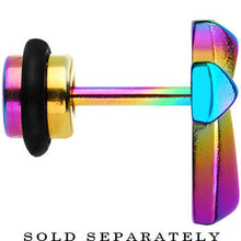将图片加载到图库查看器,Rainbow Titanium Cross Cheater Plug