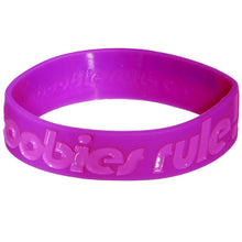 将图片加载到图库查看器,Purple Pink Black Boobies Rule Awareness for Breast Cancer Bracelet