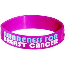 将图片加载到图库查看器,Purple Pink Black Boobies Rule Awareness for Breast Cancer Bracelet