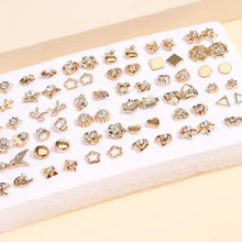 Load image into Gallery viewer, 36-Pairs: Women's Fashion Earrings Set - Assorted Heart, Flower, Geometric & More