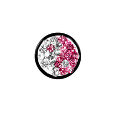 Load image into Gallery viewer, 4G Pink Crystal Ferido Yin Yang Acrylic Screw Fit Tunnel