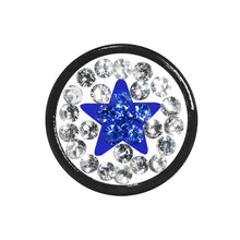 Load image into Gallery viewer, 2G Blue Star Ferido Crystal Acrylic Screw Fit Tunnel