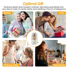 Load image into Gallery viewer, 360° Rotating Makeup Brush Holder with Lid Makeup Organizer