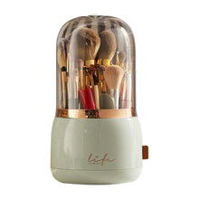 Load image into Gallery viewer, 360° Rotating Makeup Brush Holder with Lid Makeup Organizer