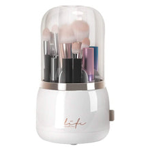 Load image into Gallery viewer, 360° Rotating Makeup Brush Holder with Lid Makeup Organizer