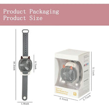 Load image into Gallery viewer, 360°Rotation Kids Portable Wrist Strap Mini Watch Hand Held Fan Cat Design