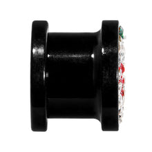 Load image into Gallery viewer, 00G Cherry Ferido Crystal Acrylic Screw Fit Tunnel