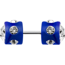 Load image into Gallery viewer, Blue Acrylic Gem Cheater Plug
