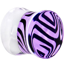 将图片加载到图库查看器,1/2 Violet Zebra Acrylic Saddle Plug