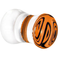 将图片加载到图库查看器,2G Tangerine Zebra Acrylic Saddle Plug