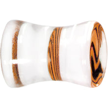 将图片加载到图库查看器,2G Tangerine Zebra Acrylic Saddle Plug