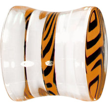 将图片加载到图库查看器,1/2 Tangerine Zebra Acrylic Saddle Plug