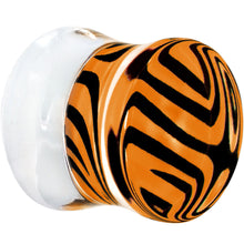 将图片加载到图库查看器,1/2 Tangerine Zebra Acrylic Saddle Plug