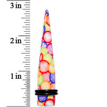 Load image into Gallery viewer, 00G Groovy Retro Flower Acrylic Taper