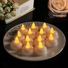 Load image into Gallery viewer, 3/6Pcs LED Flameless Waterproof Candle Flameless Flickering Tea Light Candles Battery Operated Floating Candles for Wedding Centerpiece Pool & SPA Warm Light Flickering Tea Candles Battery Powered For Wedding Home Birthday Party Decoration