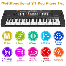 Load image into Gallery viewer, 37 Keys Digital Music Electronic Keyboard Instrument with Microphone