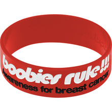 Load image into Gallery viewer, Red Black I Love Motor Boating Breast Cancer Bracelet