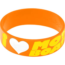 Load image into Gallery viewer, Orange Yellow I Love Motor Boating Breast Cancer Bracelet