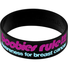 Load image into Gallery viewer, Black Aqua I Love Motor Boating Breast Cancer Bracelet