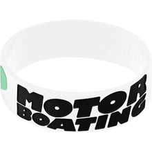 Load image into Gallery viewer, Black White I Love Motor Boating Breast Cancer Bracelet
