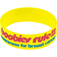 Load image into Gallery viewer, Yellow Blue I Love Motor Boating Breast Cancer Bracelet