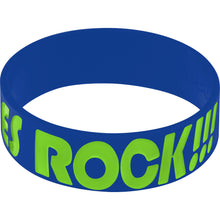 将图片加载到图库查看器,Blue Green Boobies Rock Awareness for Breast Cancer Bracelet