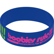 将图片加载到图库查看器,Blue Green Boobies Rock Awareness for Breast Cancer Bracelet