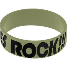 Load image into Gallery viewer, Army Green Black Boobies Rock Breast Cancer Bracelet