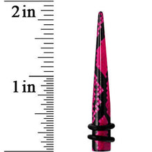 将图片加载到图库查看器,2G Pink Snake Skin Acrylic Taper