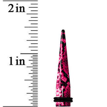 将图片加载到图库查看器,00G Pink Snake Skin Acrylic Taper
