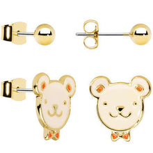 Load image into Gallery viewer, Teddybear Delight Duo Earring Set