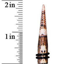 将图片加载到图库查看器,0G Blushing Snake Skin Acrylic Taper