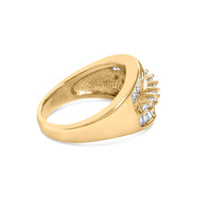 Load image into Gallery viewer, 14K Yellow Gold 1.00 Cttw Diamond Cocktall Cluster 5 Stone Ring (H-I Color, SI1-I1 Clarity) - Ring Size 7