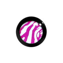 将图片加载到图库查看器,4G Acrylic Pink White Zebra Saddle Plug