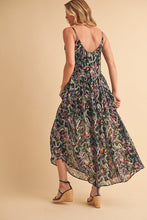 将图片加载到图库查看器,Printed V-Neck Frill Tiered Cami Comfortable Dress For Women – Playful, Feminine & Fun for Summer Days